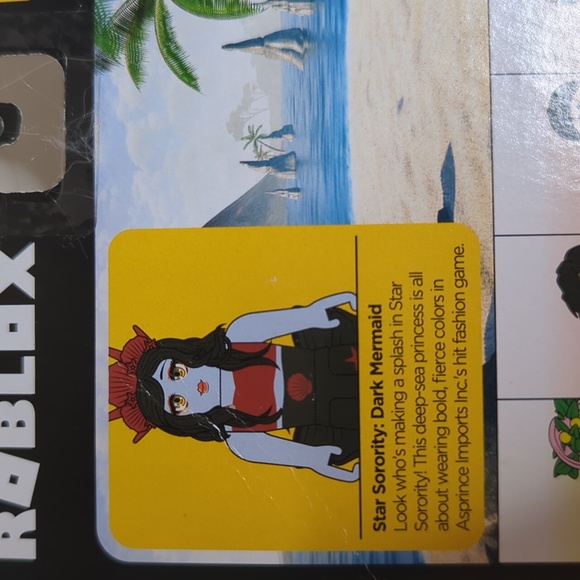 Roblox Star Sorority: Dark Mermaid Evil Narwhal Virtual Item - Picture 5 of 6